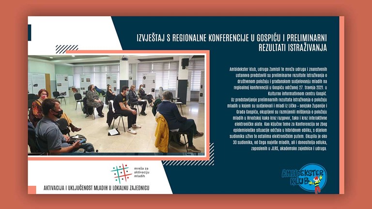 Izvještaj s regionalne konferencije u Gospiću i preliminarni rezultati istraživanja