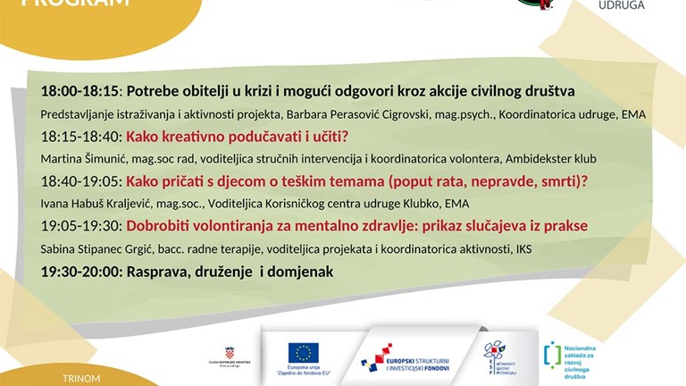 Poziv na završnu tribinu projekta “Umreženi u krizi”