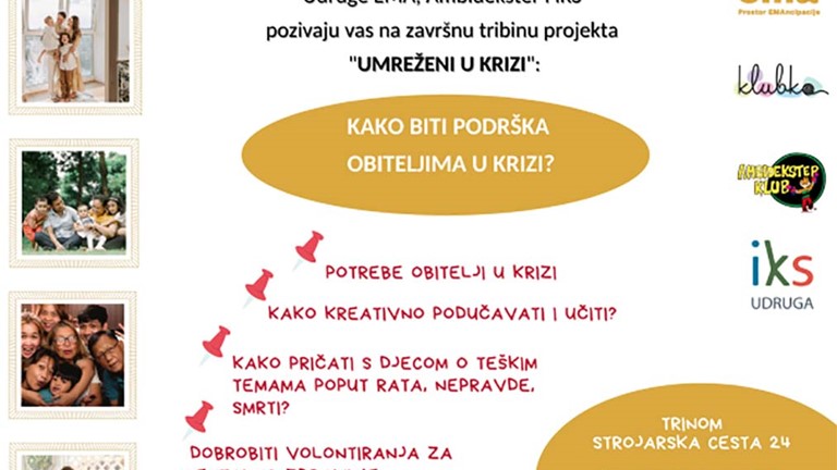 Poziv na završnu tribinu projekta “Umreženi u krizi”